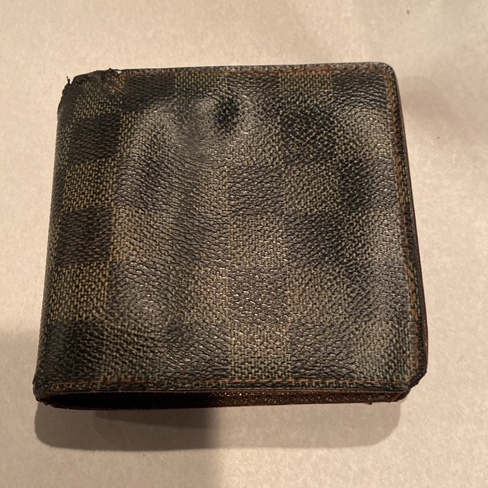 LOUIS VUITTON DAMIER Pertefeuille Marco BIFOLD WALLET #CA0045 - Picture 2 of 12